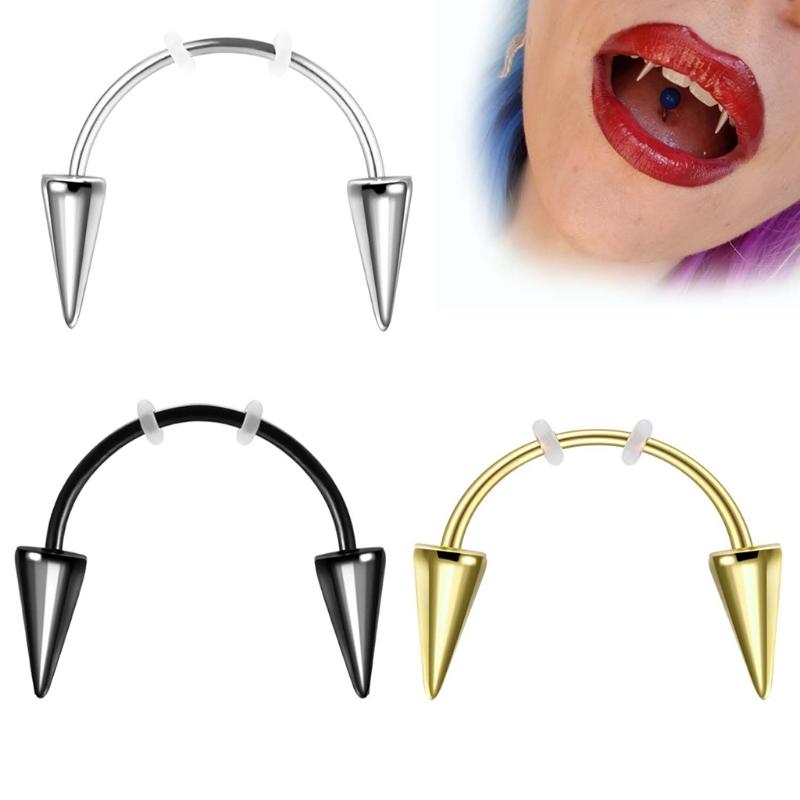 Nail Stainless Steel  Piercing Jewelry Septum Piercing Body Decorations for Vampire Fangs Zombie Teeth