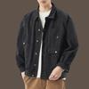Men's High-End Retro Denim Jacket - Trendy, Loose-Fit Lapel Style for Spring and Autumn