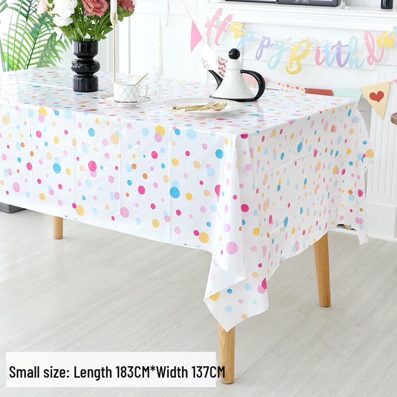 ZISIZ Kids Birthday Party Tablecloth