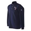 Sinacova Long Sleeve Polo with Stand Dog Motif 25250010290L Men's Shirt, 100% Polyester, Collar, Moisture-Wicking, Quick-Drying, Embroidery,