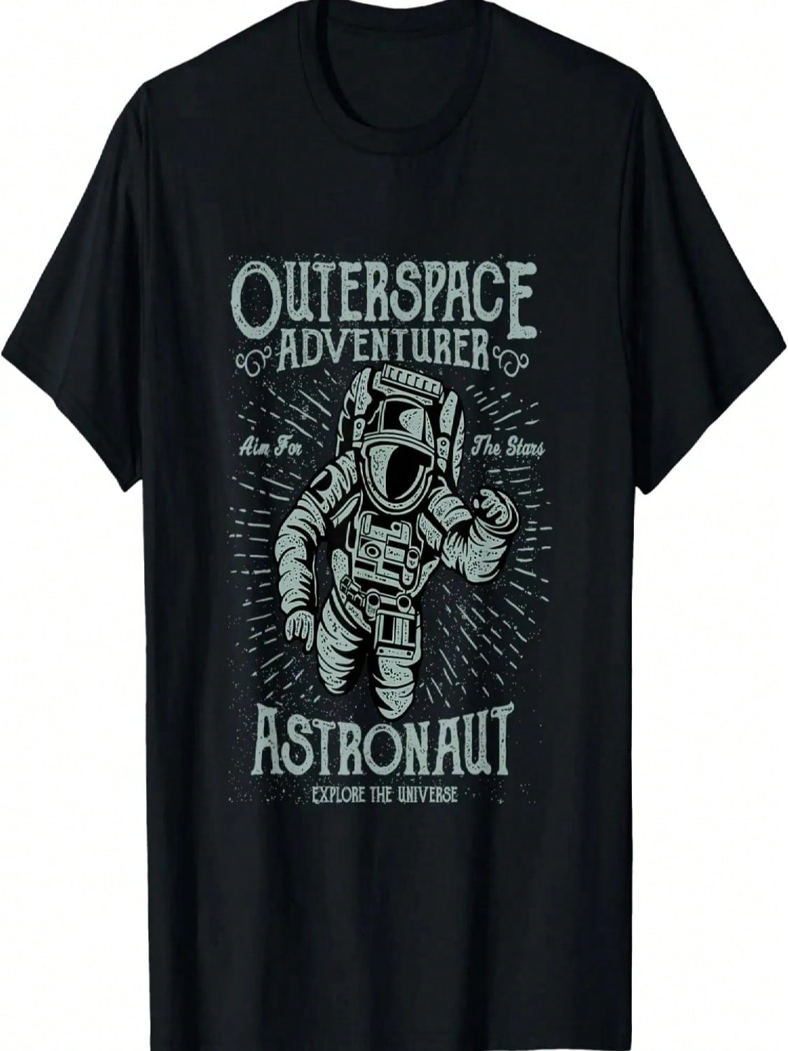 Outerspace Adventurer Astronaut Explore The Universe T-Shirt S разноцветный