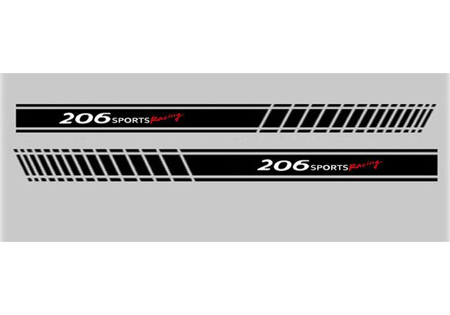 2Pcs Car Side Sticker For Peugeot 2008 3008 106 108 206 208 308 508 306 Q3