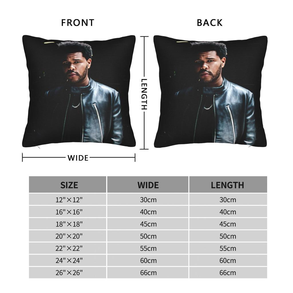 The Weeknd Rapper Singer Pillowcase Printing Polyester Cushion Cover Decoration Pillow Case Cover Sofa 45X45Cm
