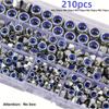 210/150pcs Stainless Steel Hex Lock Nuts, Anti-Slip Self-Locking M3-M8/M4-M6 Assortment for industrial/construction/Automotive
