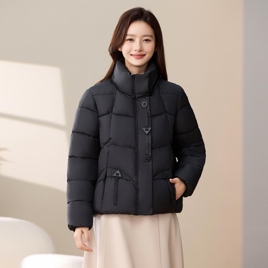 Fashion Stand-up Collar Cotton Clothes Women's Short Models New Winter Small Bread Clothes Thick Coat