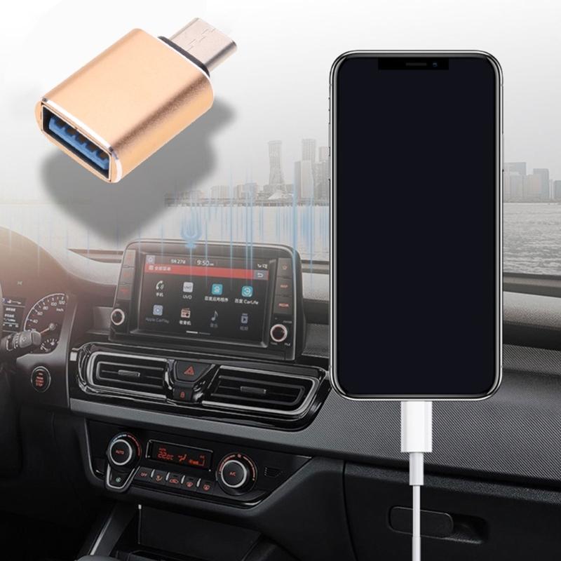 Portable Type C To USB3.0 Converter, Fast Data OTG Cable Type C Charging Cable For Mobile Phones And Peripherals