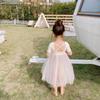Very Fish 2022 Summer Rainbow Princess Backless Tulle Dress for Girls