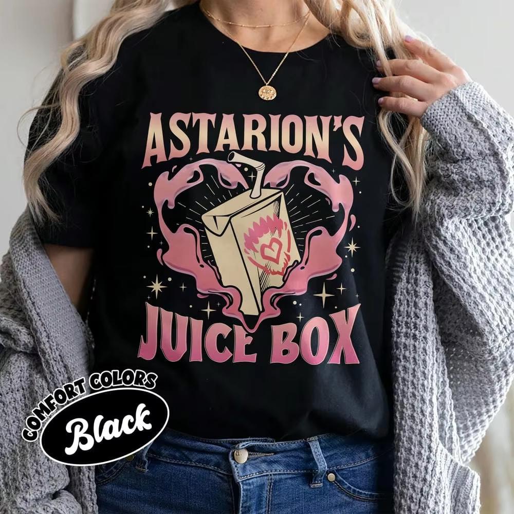 

Смешная футболка унисекс для фанатов игры Астарион Астарион s Juice Box BG3 Футболка Фэнтези Книжная футболка Смешные оверсайз футболки Хлопок 4XL