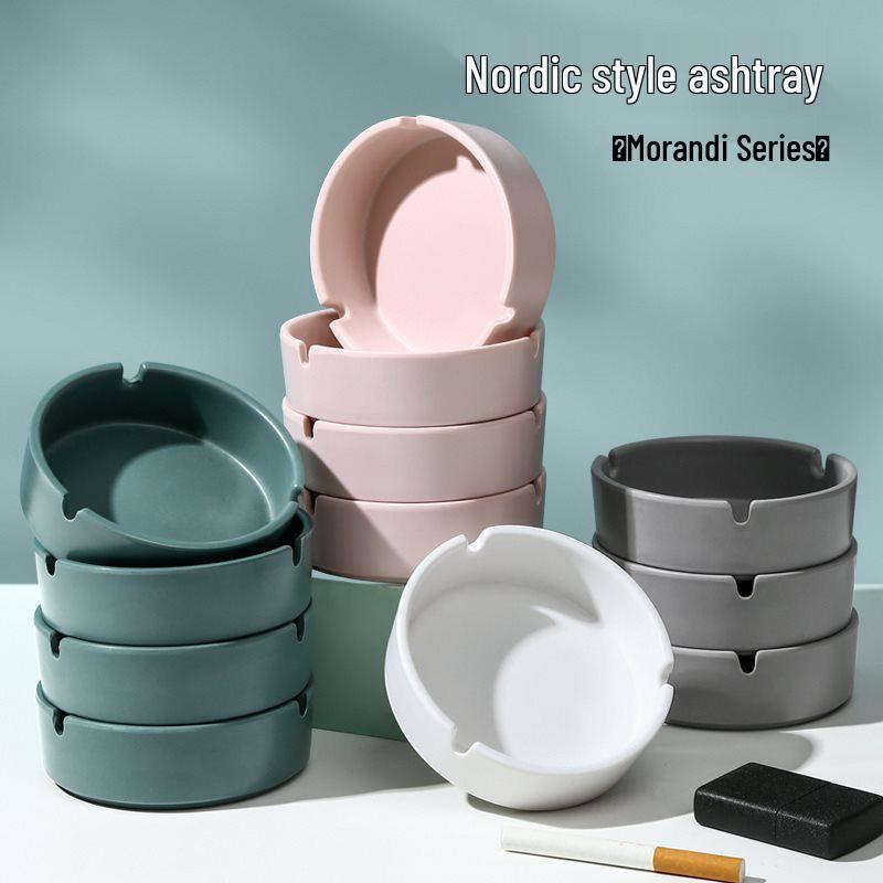 Colorful Drop-Resistant Melamine Ashtray for Hotels, Cafes, Homes, and Bars