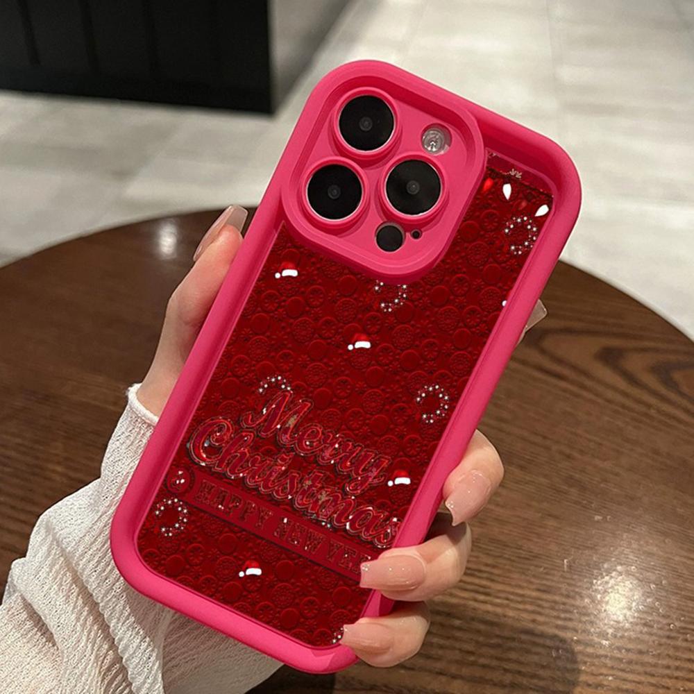 Ae114 Merry Christmas Christmas Tree Art Phone Cases for iPhone 16 14 13 11 Pro Max 15 7 8 6s Plus 12 Mini XR XS Max Angel Eye Ladder Protective Cover