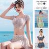 2024 Fresh Fairy Floral Japanese Push-Up Two-Piece Swimsuit for Women