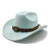 Knot Pattern Wool Felt Hat With Wide Brim For Men And Vintage Style