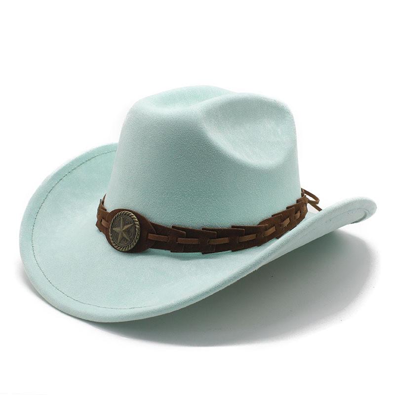 Knot Pattern Wool Felt Hat With Wide Brim For Men And Vintage Style