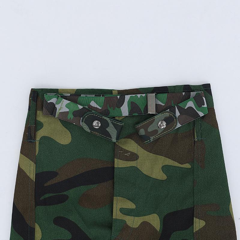 

University Camouflage Military Training Belt for Female Teenagers Middle School Male and Female Leash Male Junior High School Student Adjustable length