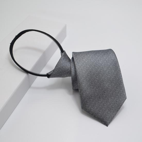 Men Business Tie Multiple Pattern Designs Rich Colors No Knot Casual Neck Tie Banquet Wedding Party Necktie