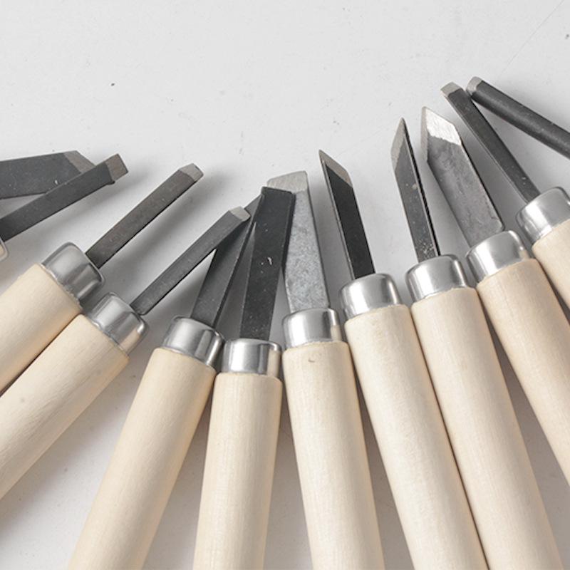 Kruso Multi-Spec Wood Carving Knife Set: 3/4/5/6/8/10/12 Pieces for Woodworking & Sculpture.