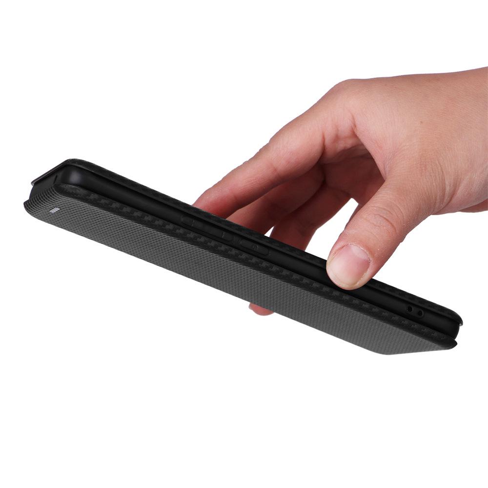 VIVO V29 Lite Multi-card Carbon Fiber Phone Case: Neutral Flip Protective Cover