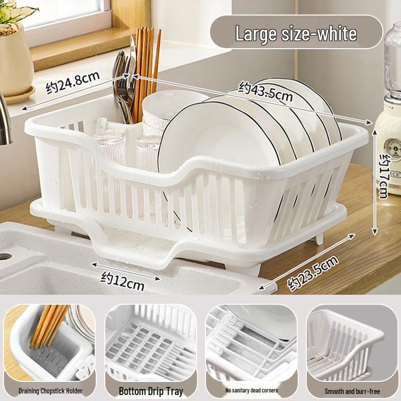 Thickened Kitchen Sink Dish Rack & Drainer Organizer