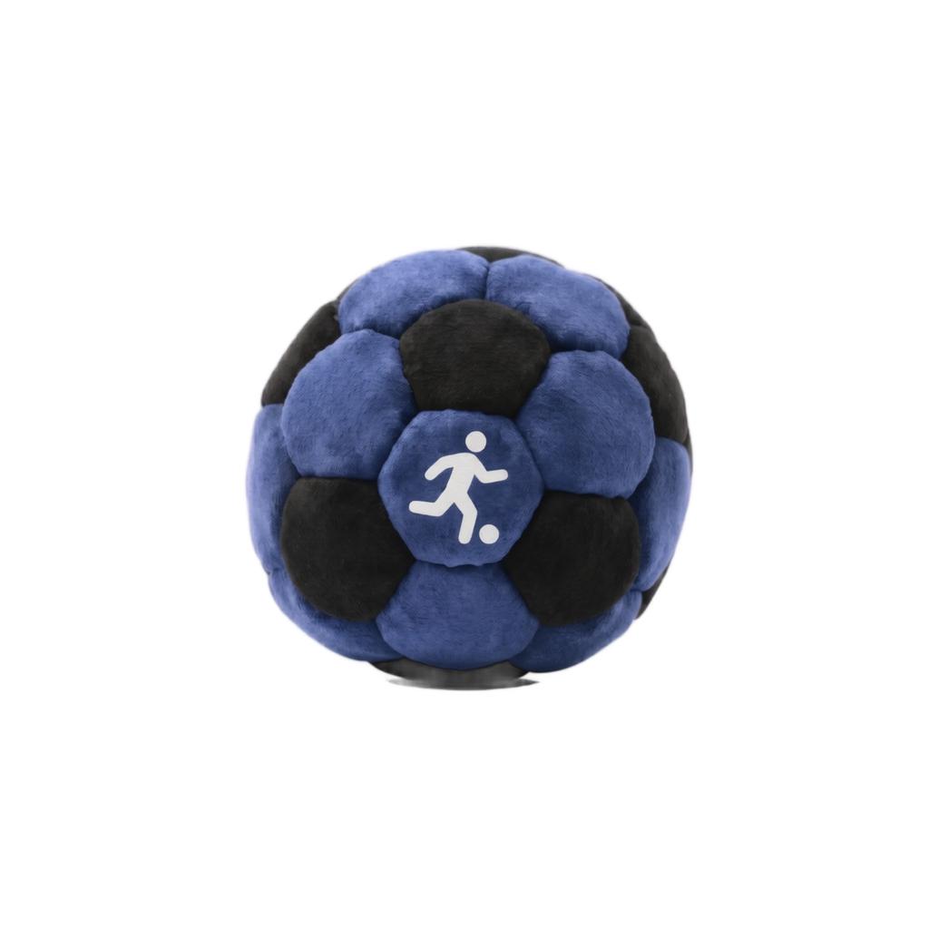 Plush Soccer Style Footbag Durable Soft Kicking Ball for Indoor Outdoor Exercise Play Activities