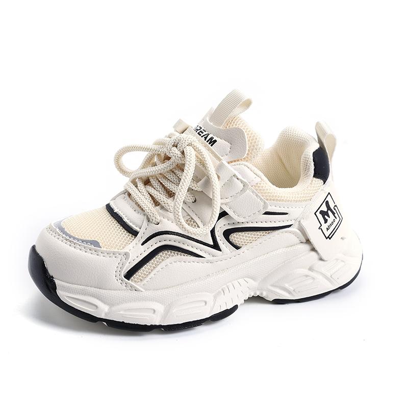 

Детская мода Four Seasons Дышащая повседневная обувь для детей Бег Спорт Студенты Девочки Трендовые удобные кроссовки для спортзала 27 чёрный