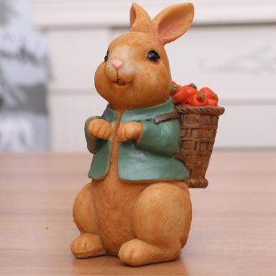Model Figurki Akcji Króliczka Wielkanocnego Zabawka Lalka Królika Dekor Uroczy Wygląd Realistyczna Śliczna Zwierzęca Figurka Królika Ornament