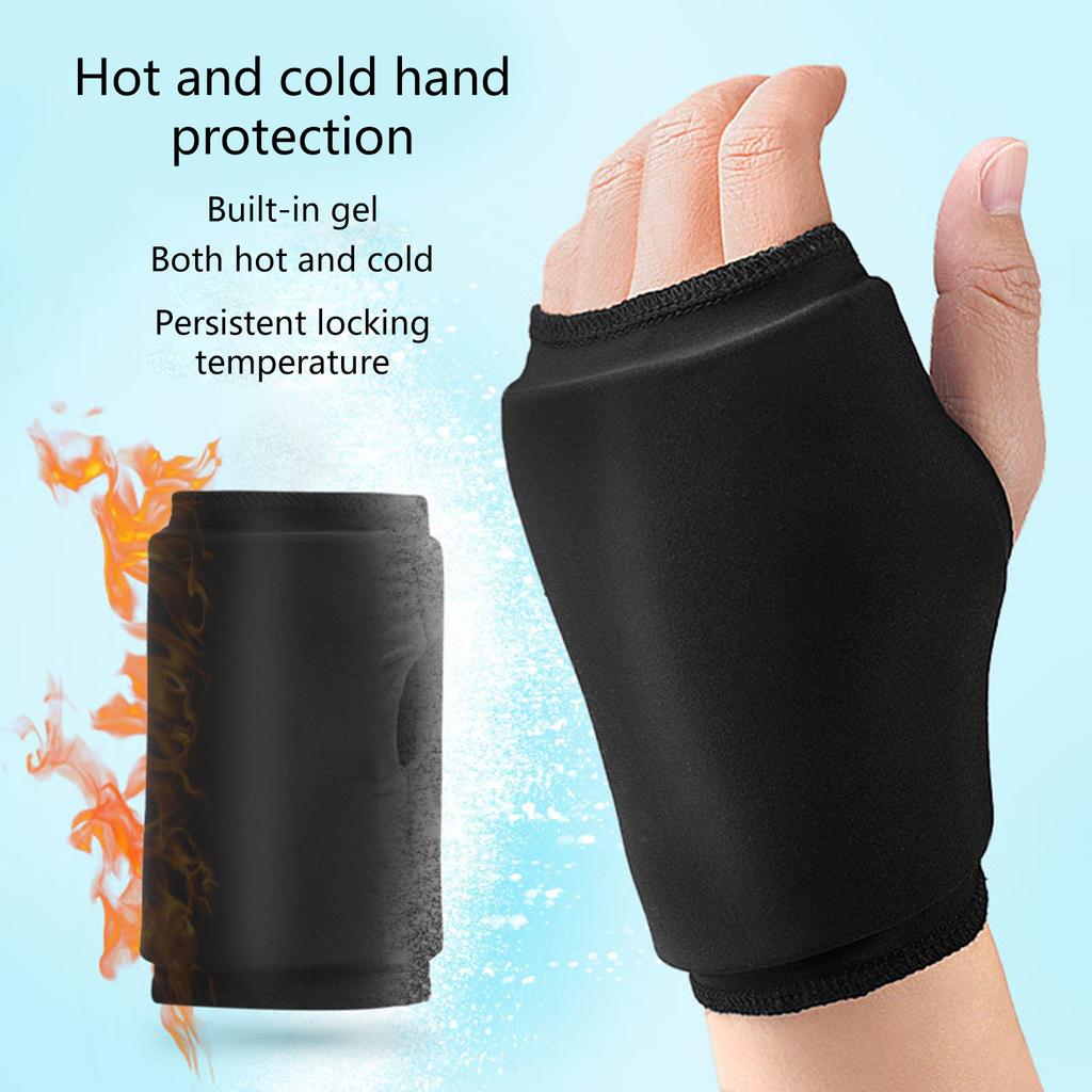 Reusable Hand Ice Pack Wearable Thumb Wrist Ice Pack Hot and Cold Gel Compression for Pain Relief from Arthritis Surgery