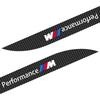 2pcs Car Side Skirt Sill Carbon Fibre Body Protection Sticker For BMW M Performance 1 3 5 7 Series M3 M4 M5 M6 X1 X3 X5 X6 X7