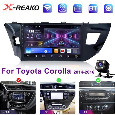 Android 12 2DIN DSP Araba Radyosu Multimedya Video Oynatıcı Toyota Corolla Ralink 2014-2016 İçin Navigasyon GPS Ana Ünite Carplay