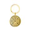Dawapara Archangels Sigil Talisman Keychain Metatron Witchcraft Triple Moon Pentagram Pendant Stainless Steel Jewelry