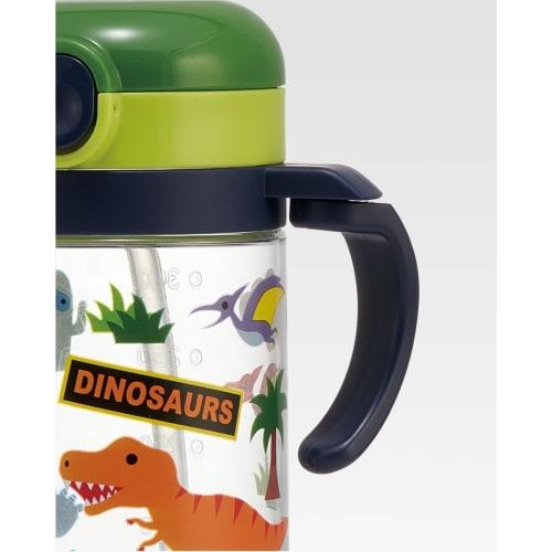 skater baby straw mug folding handle & shoulder type 2way type 370ml dinosaur dinosaur recommended for ages 1 and up kshw2n-a