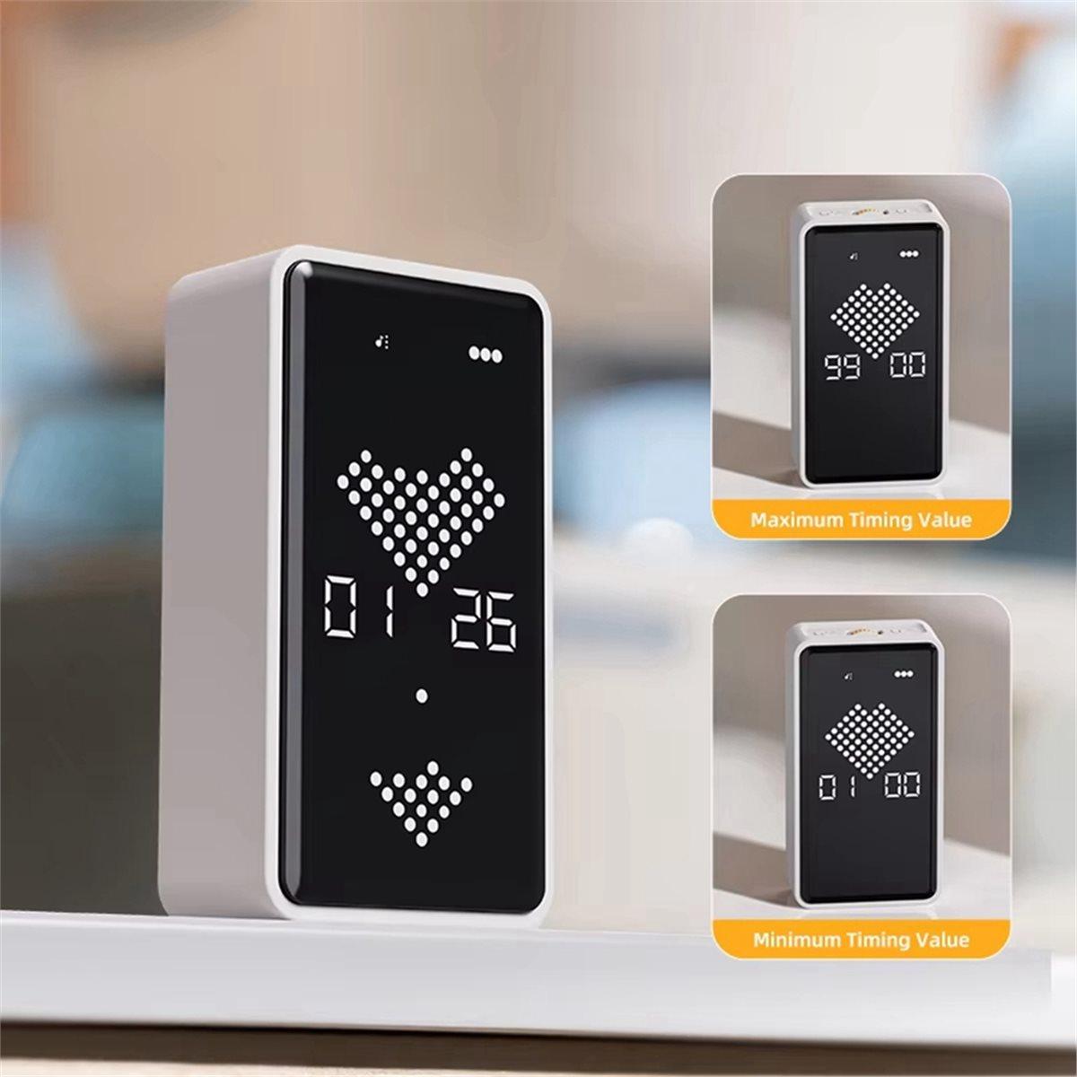 

2026 New Portable LED Kitchen Timer Digital Countdown Alarm Clock Manual Time Management Tool for Cooking, Learning Reminder China Mainland