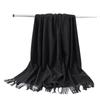 Wool Cashmere Scarf Women's Winter High Quality New Men's Shawl Versatile Korean Solid Color Scarf