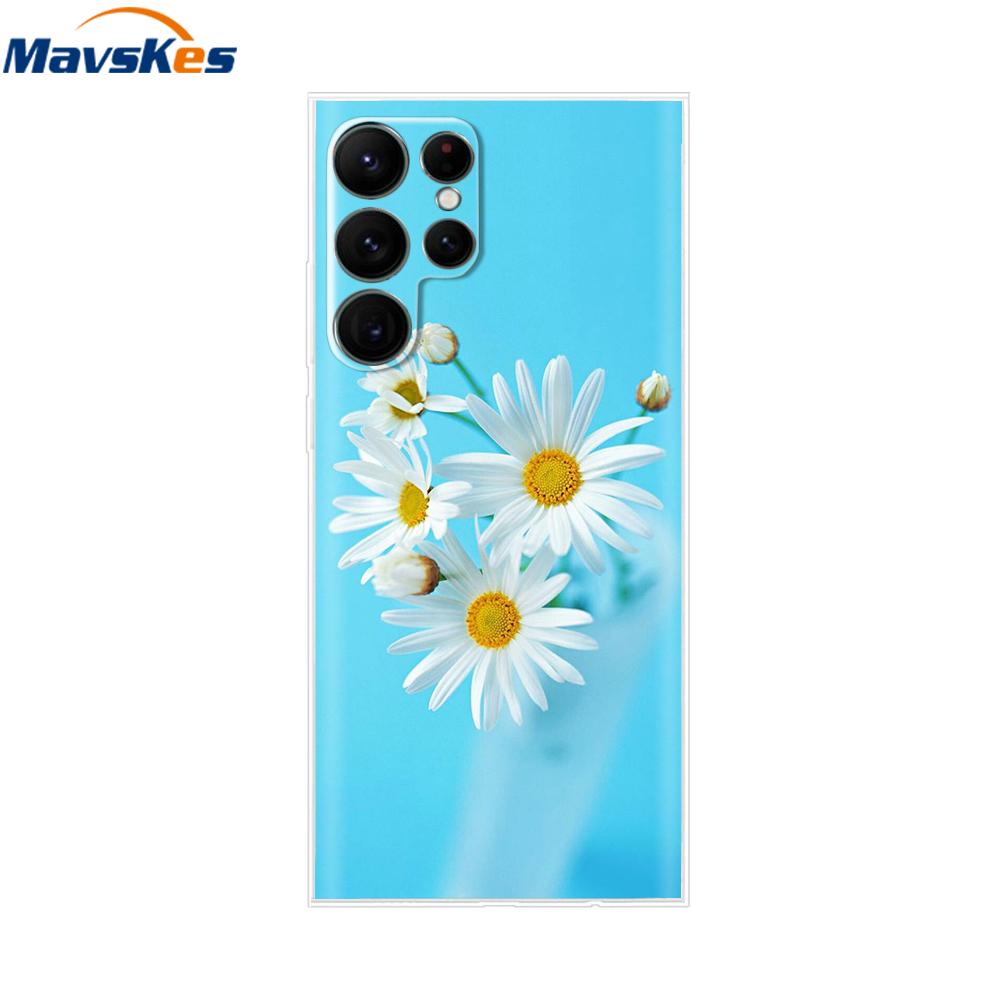 For Samsung Galaxy S22 Case S22 Ultra Transparent TPU Soft Silicon Cover For Samsung S22 Plus GalaxyS22+ Back Cases Phone Bumper