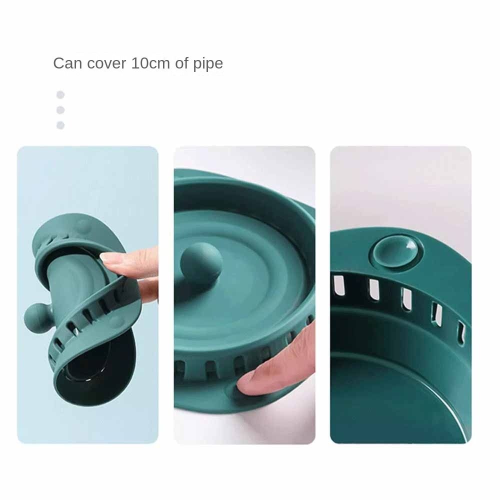 Press Type Kitchen Sink Filter Anti-odor Hair Catcher Stopper Durable Floor Drain Cover