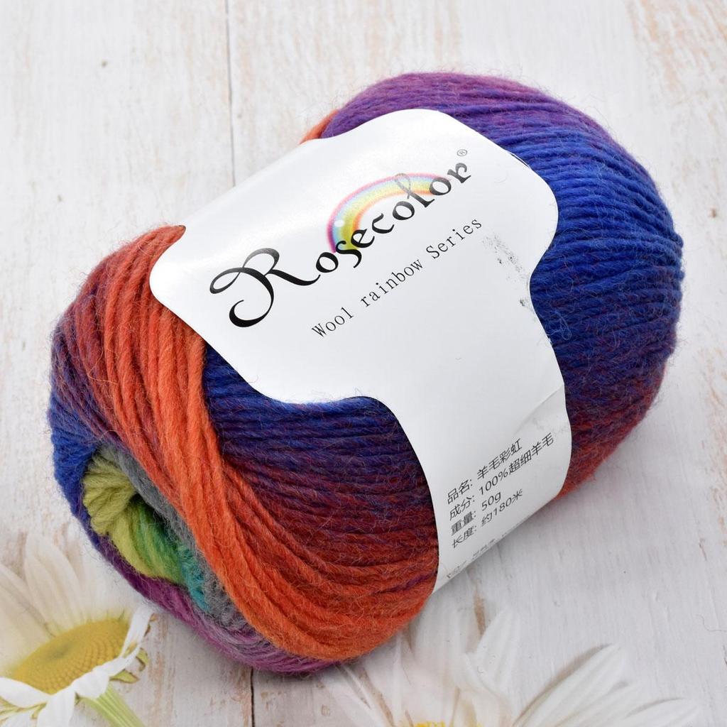 6pcs 300g (10.56oz) Soft Wool Yarn for Knitting Crochet DIY Blanket Shawl Scarf Amigurumi Jewelry Making Premium Craft Supplies Needle Arts Yarn