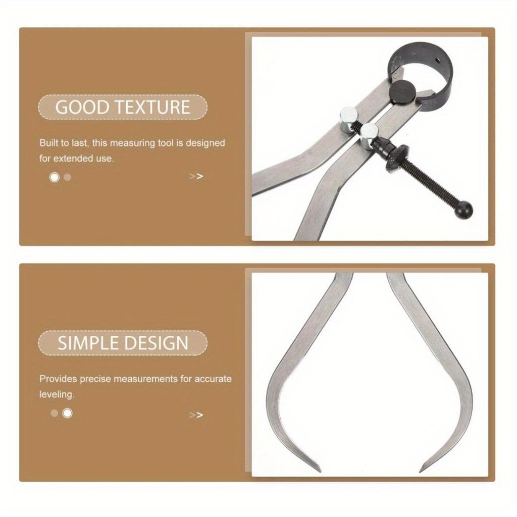 1PC Outside Caliper Measuring Tool Tools Calipers Wood Turning Kit Inside Silver Woodturning