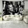 Leonardo DiCaprio Wall Tapestry Aesthetic Wall Hanging Printed Fabric Blanket Decorative Tapestries for Bedroom Living Room Home Decor