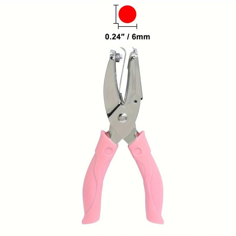 1pc Cute Metal Handheld Paper Punch Scrapbooking Clothes Single Hole Punches Star Heart Circle Hole Diy Craft Shape Cutter