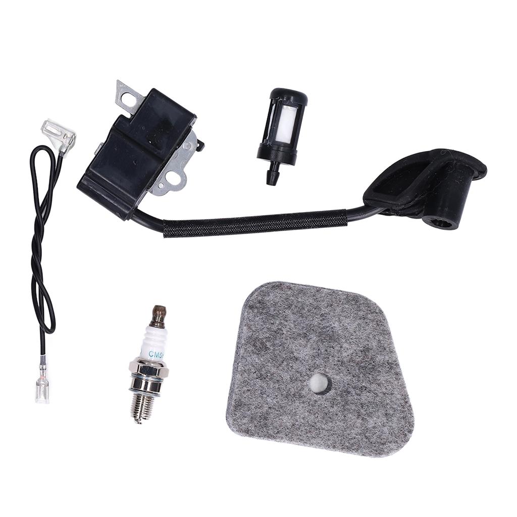 Ignition Coil Module Sponge Spark Plug Oil Filter Suitable for Stihl FS90R FS100R Trimmer High