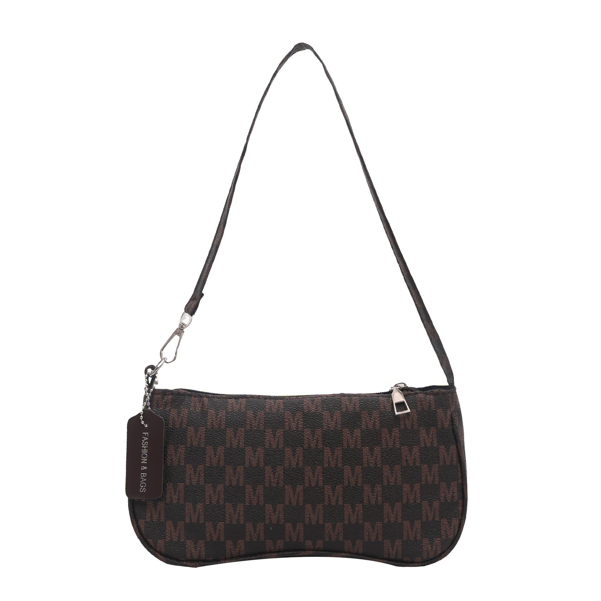 

Korean niche women s bag fashion printing texture underarm bag foreign style simple chain mobile phone bag shoulder bag