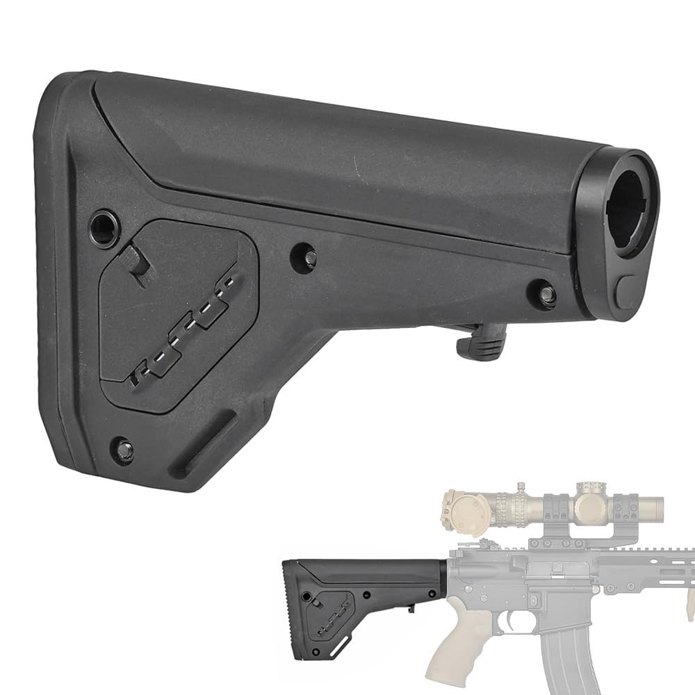 Ryohin Buhin UBR Gen.2 Collapsible Stock for M4 Series Electric Guns, Replica Rifle Stock, Polymer, Extendable, with Storage Space