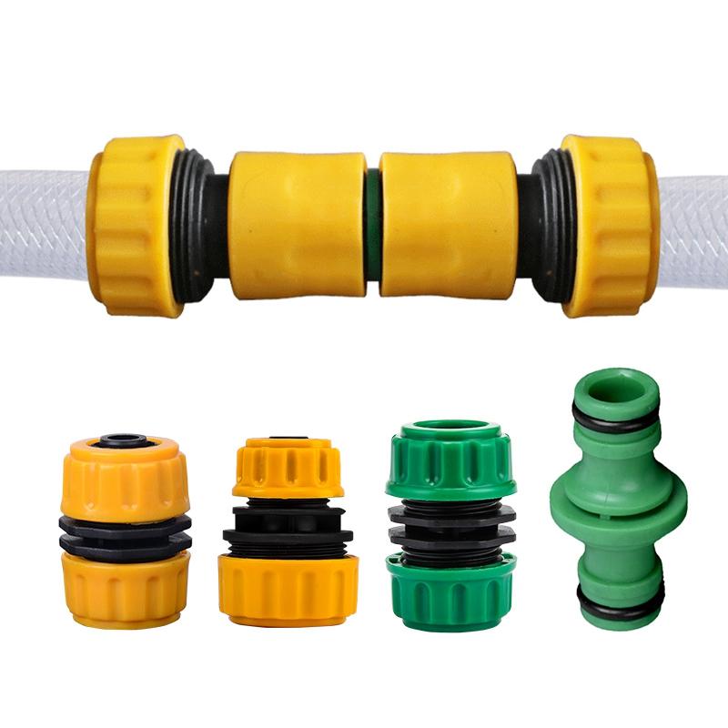Garden Hose Repair Connector 1/2 3/4 1 In Pipe Transfer Quick Connector Damaged Leaking Adapter 16mm Drip Irrigation Watering