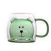 250ml Glass Cup Transparent Coffee Mug Personal Bear Tea Coffee Cup  Kitchen supplies