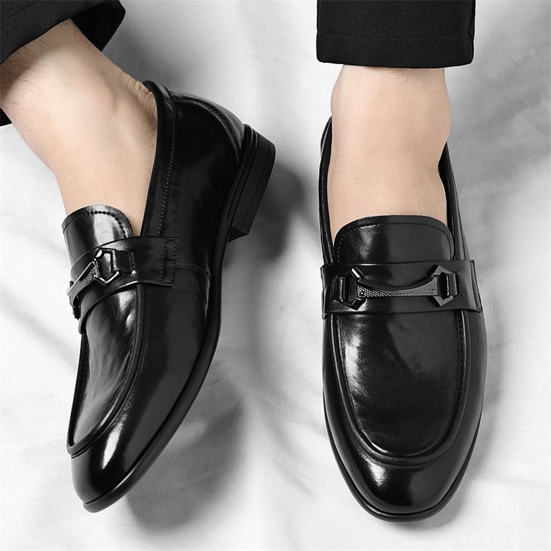 Fashion Male Outdoor Soft Sole Loafers Spring Autumn New Designer Leather Shoes for Men Fashion Casual Dress Shoes Classic Men's Flats