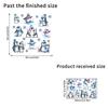 White Christmas Penguin Skiing Snowflake Wall Sticker for Living Room, Bedroom & Entrance - MLC-98
