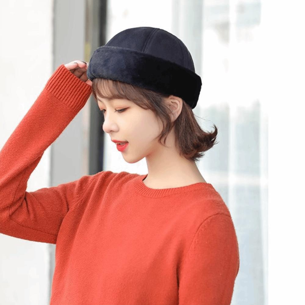 Thick Winter Landlord Hats Retro Melon Hat Fahsion Beanie Hat  Winter