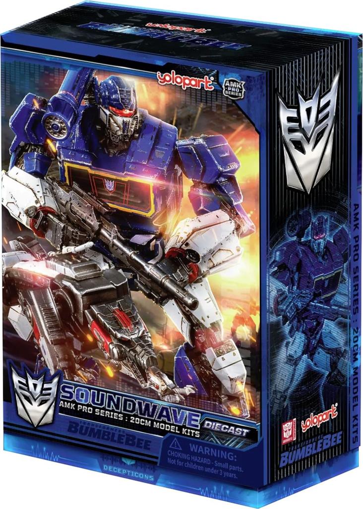 DOYUSHA AMK PRO Series Soundwave Ravitz 20cm Tall Plastic Model Kit Transformers/Bumblebee & Pre-painted (Robot)