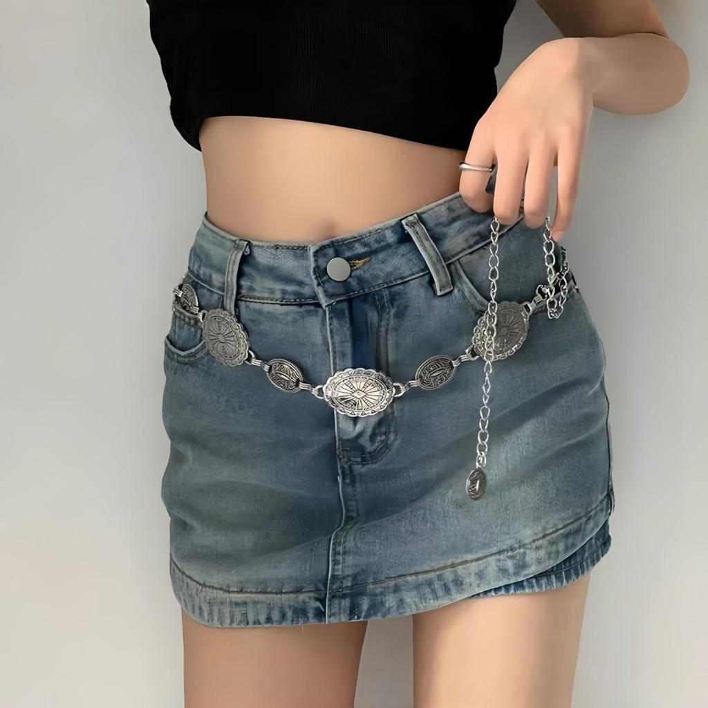 Böhmischer Ethno High-End Metall Taillenkettengürtel für Damen - Retro, vielseitiges Modeaccessoire