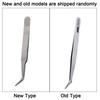 2 Types Stainless Steel Tweezers Nail Art Tweezers Manicure Accessory Tools (bend)