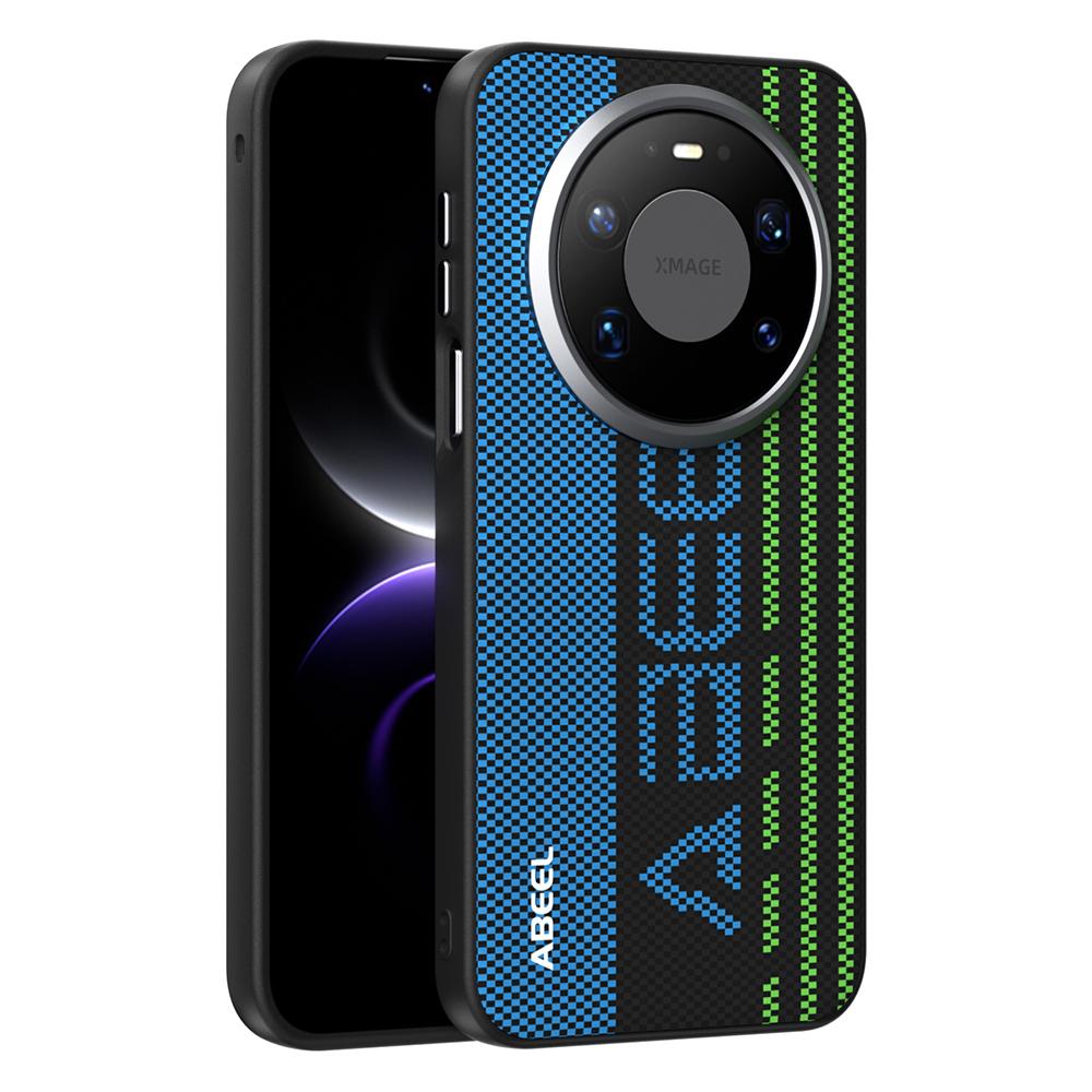 ABEEL Für Huawei Mate 80 Pro Max Magnetische Hülle Mikroprägung 6D Gedruckt PC TPU Aluminiumlegierung Leder Handyhülle